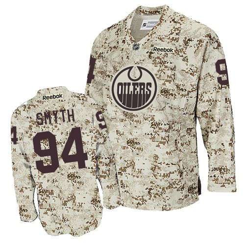 Reebok Edmonton Oilers NO.94 Ryan Smyth Men's Jersey (Camouflage Premier) Reebok Edmonton Oilers NO.94 Ryan Smyth Men's Jersey (Camouflage Premier)