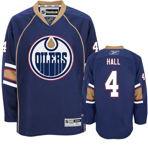 Reebok Edmonton Oilers NO.4 Taylor Hall Women's Jersey (Navy Blue Authentic Third) Reebok Edmonton Oilers NO.4 Taylor Hall Women's Jersey (Navy Blue Authentic Third)