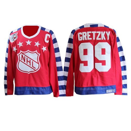 CCM Edmonton Oilers NO.99 Wayne Gretzky Men's Jersey (Red Authentic 75TH All Star Throwback) CCM Edmonton Oilers NO.99 Wayne Gretzky Men's Jersey (Red Authentic 75TH All Star Throwback)