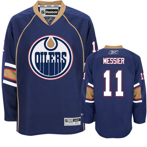 Reebok Edmonton Oilers NO.11 Mark Messier Men's Jersey (Navy Blue Authentic Third) Reebok Edmonton Oilers NO.11 Mark Messier Men's Jersey (Navy Blue Authentic Third)