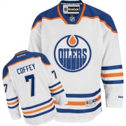 Reebok Edmonton Oilers NO.7 Paul Coffey Men's Jersey (White Premier Away)