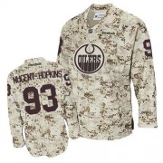 Reebok Edmonton Oilers NO.93 Ryan Nugent-Hopkins Men's Jersey (Camouflage Authentic)