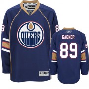Reebok Edmonton Oilers NO.89 Sam Gagner Men's Jersey (Navy Blue Authentic Third)