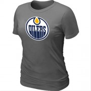 Edmonton Oilers Women's Team Logo Short Sleeve T-Shirt - Dark Blue