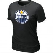 Edmonton Oilers Women's Team Logo Short Sleeve T-Shirt - Black