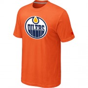 Edmonton Oilers Men's Team Logo Short Sleeve T-Shirt - Orange