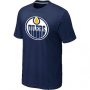 Edmonton Oilers Men's Team Logo Short Sleeve T-Shirt - Dark Blue