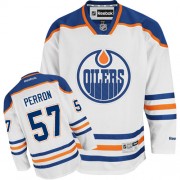 Reebok Edmonton Oilers NO.57 David Perron Men's Jersey (White Authentic Away)