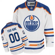 Reebok Edmonton Oilers Men's White Authentic Away Customized Jersey