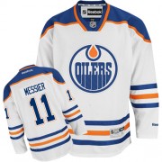 Reebok Edmonton Oilers NO.11 Mark Messier Men's Jersey (White Authentic Away)